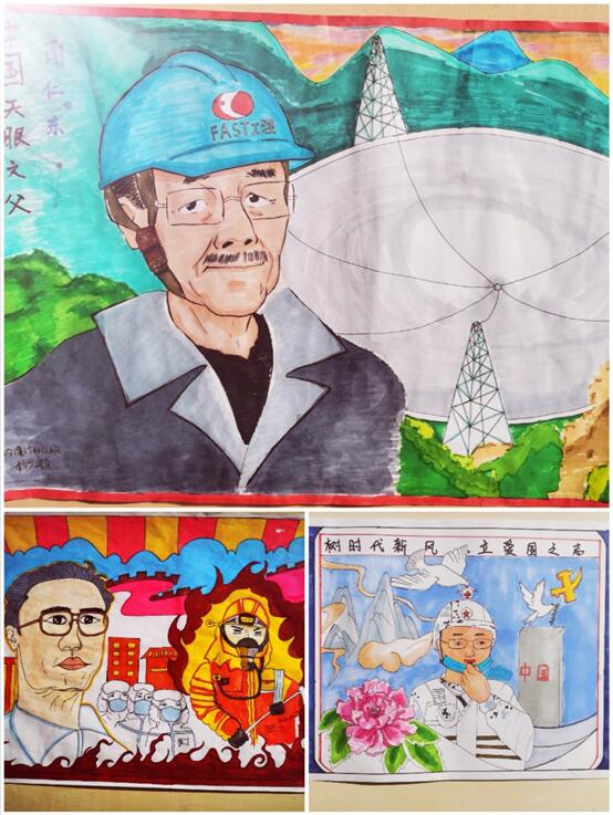 建筑工程学院举办学习时代楷模精神绘画比赛